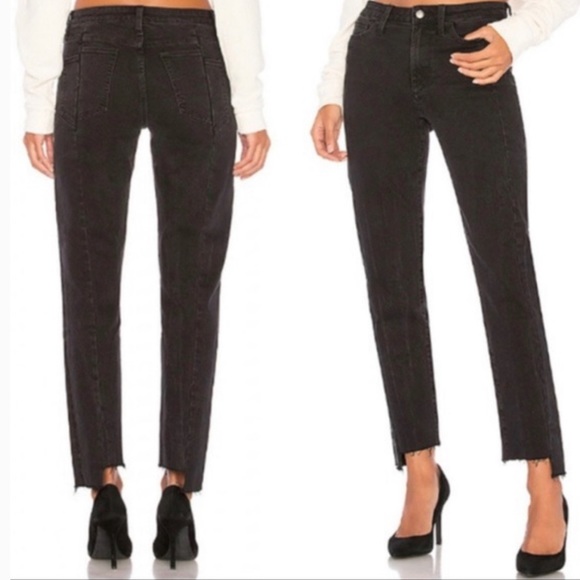 Joe’s Jeans X Taylor Hill Black Mid Rise Slim Straight Ankle Woman’s Size 27 - Picture 2 of 5
